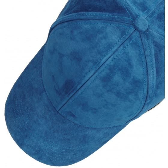 Blue Leather Louisville Baseball Cap - Stetson