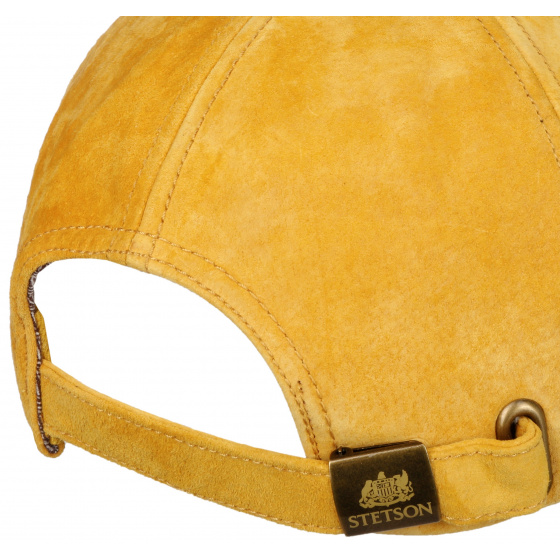 Casquette Baseball Louisville Cuir Jaune - Stetson