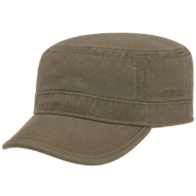 Gosper Military Cap khaki cotton - Stetson