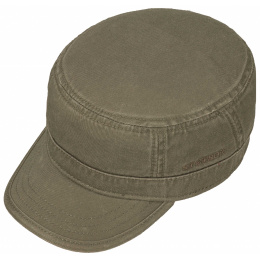 Gosper Military Cap khaki cotton - Stetson