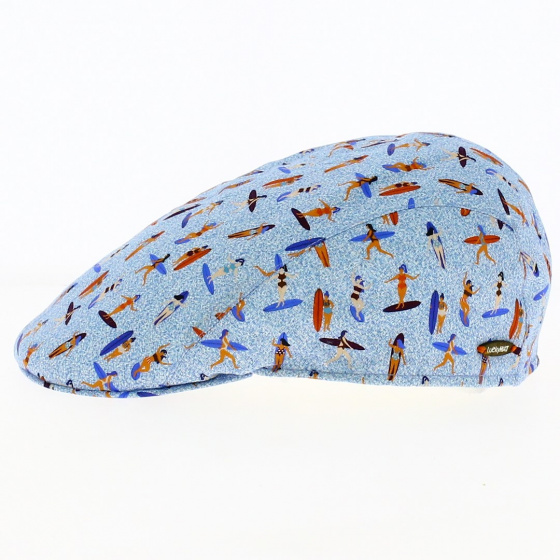 Casquette Plate Coton Surf Bleu Enfant - Traclet