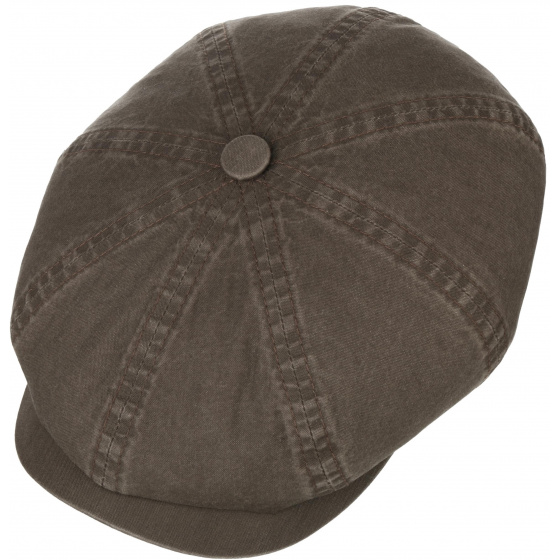 Organic Cotton Hatteras Cap Brown UPF 40+ - Stetson