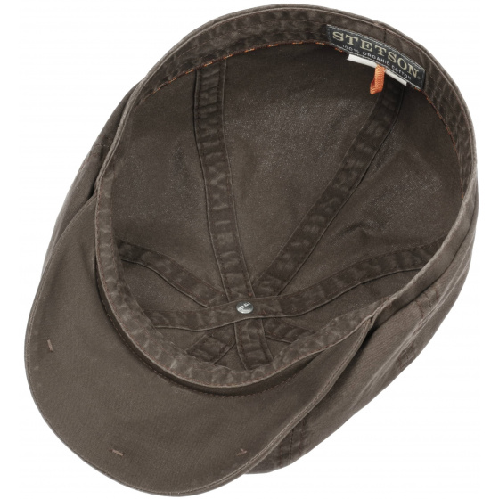 Organic Cotton Hatteras Cap Brown UPF 40+ - Stetson