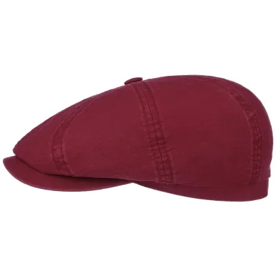 Red Organic Cotton Hatteras Cap - Stetson Reference: 2675 | Traclet Hat Shop