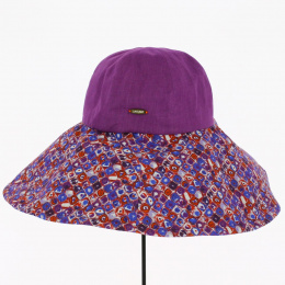 Greta Linen and Cotton Purple Capelin - Traclet