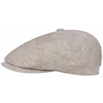 Casquette Brooklin Queens  Lin chevron beige Stetson