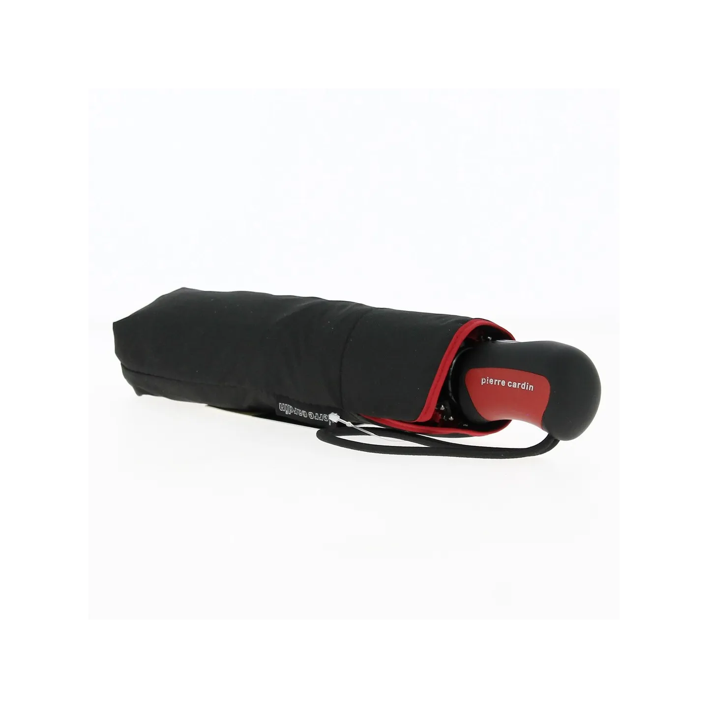 Women's Folding Sunflower Umbrella Black and Red - Pierre Cardin