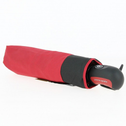 Women's Red and Black Sunflower Folding Umbrella - Pierre Cardin