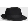 Chapeau Fedora Alessandria Pliable Noir - Borsalino   Reference : 17781| Chapellerie Traclet