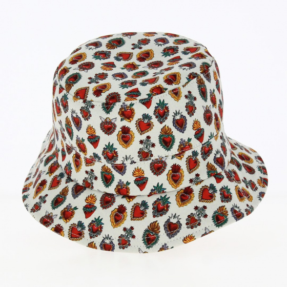 Bob Motifs Coeur Crème - Traclet Bob Motifs Coeur Crème - Traclet