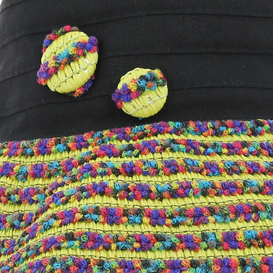 Large Green Cotton Capeline - Traclet