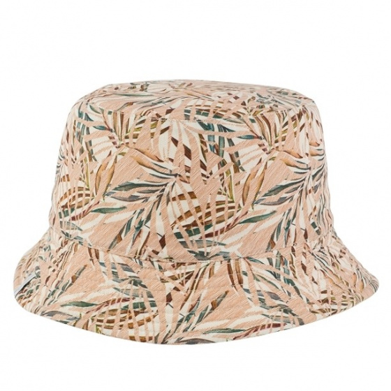 Beige Hummingbird Reversible Bucket Hat - MTM