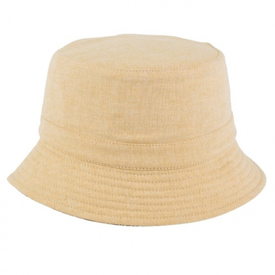 Beige Hummingbird Reversible Bucket Hat - MTM