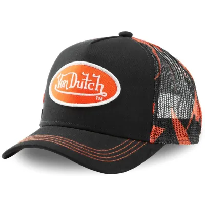 Casquette Baseball Abob Noire & Orange - Von Dutch