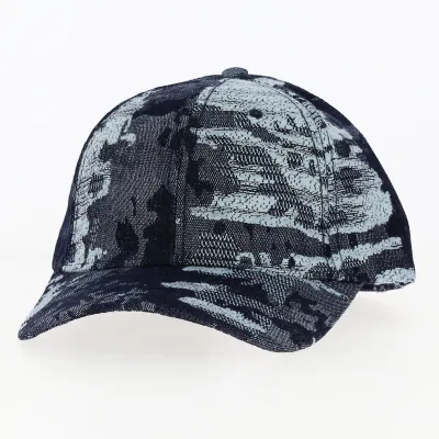 Casquette Baseball Effet Jean Destroy Marine - Traclet