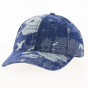 Blue Destroyed Jean Effect Baseball Cap - Traclet