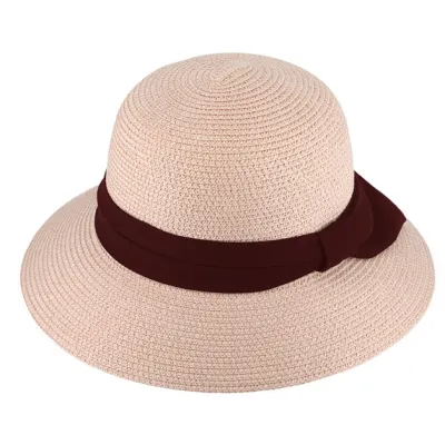 Chapeau Cloche Lavandou Paille Papier Saumon - Traclet