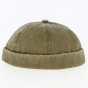 Bonnet Docker Cotton Brown Worn - Traclet