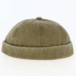 Bonnet Docker Cotton Brown Worn - Traclet