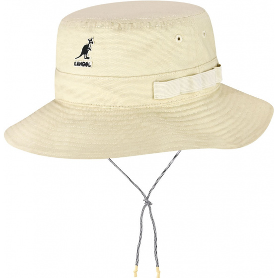 Beige Traveller Utility Bucket Hat - Kangol
