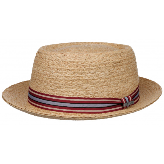 Porkpie Open Road Natural Straw Hat - Stetson