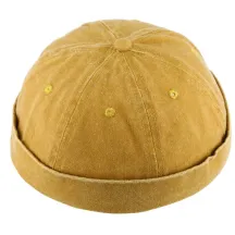 Bonnet Docker Lelio Coton Jaune Moutarde - Traclet