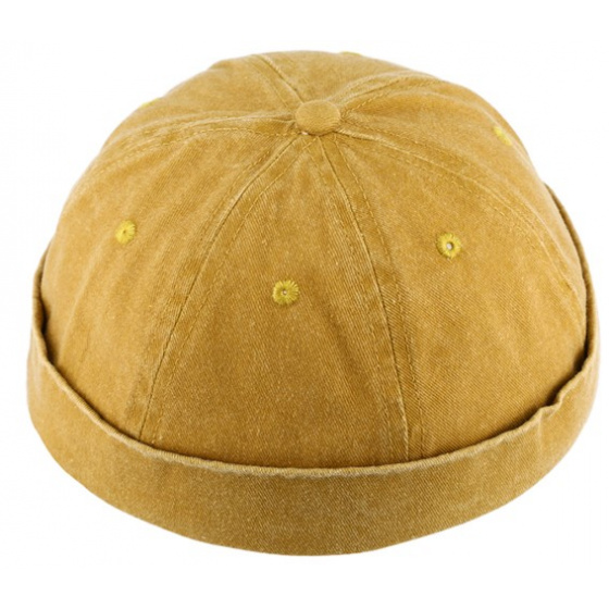 Mustard Yellow Lelio Cotton Docker Hat - Traclet
