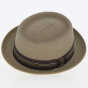 Porkpie Carver Taupe hat - Bailey