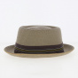 Porkpie Carver Taupe hat - Bailey