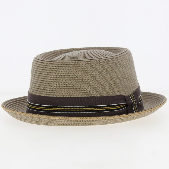 Chapeau Porkpie Carver Taupe - Bailey Chapeau Porkpie Carver Taupe - Bailey