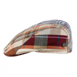 Pino Burgundy Patchwork Flat Cap - MTM