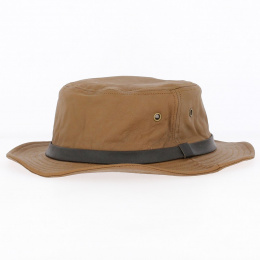 Kirwee Sheepskin Leather Hat in Taupe - Aussie Apparel