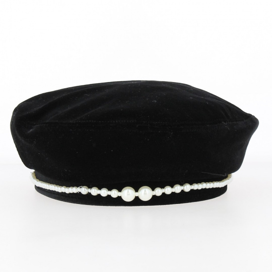 Beaded Velvet Beret - Traclet