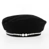 Béret Velours Fantaisie Perles - Traclet