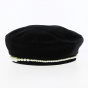 Beaded Velvet Beret - Traclet