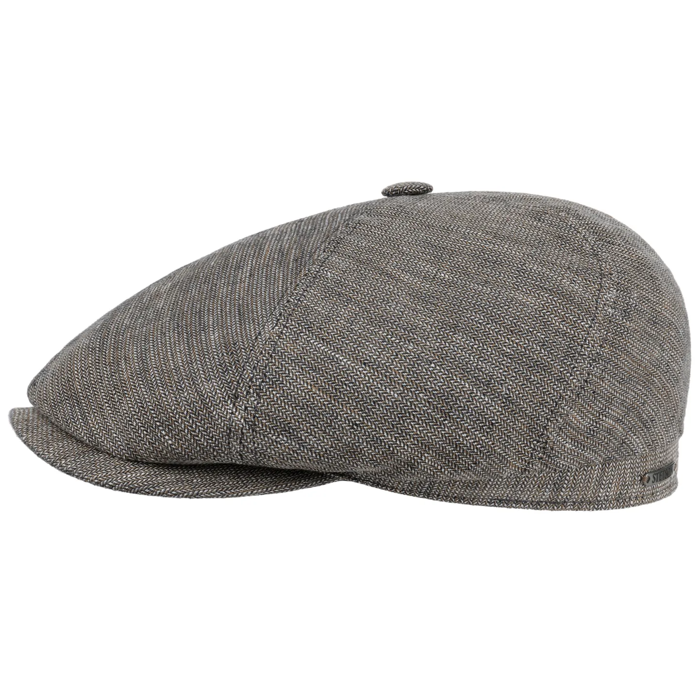 Brooklin Glencheck Linen Cap - Stetson