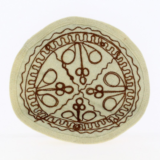 Pakol Femme Brodé Laine écru - Traclet