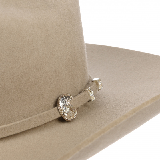 Chapeau Corral Cowboy Cattleman buffalo 4X Beige - Stetson Chapeau Corral Cowboy Cattleman buffalo 4X Beige - Stetson