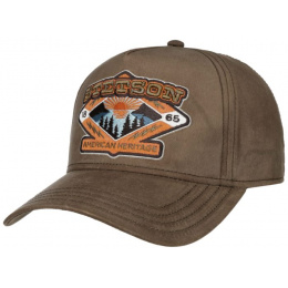 Trucker Sunset Cotton Oiled Olive Cap - Stetson