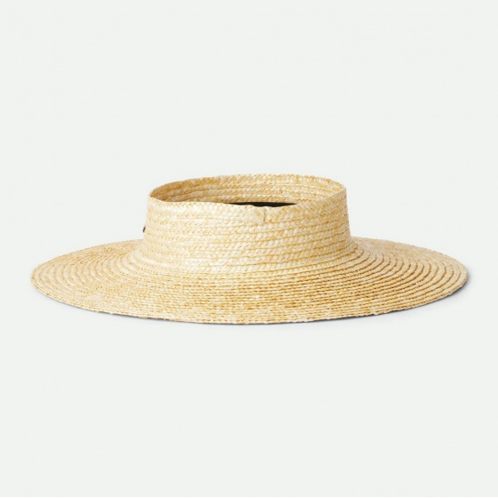 Joanna Honey Natural Straw Visor - Brixton
