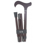 Burgundy Carbon Foldable Adjustable Walking Stick - Fayet