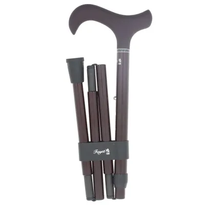 Burgundy Carbon Foldable Adjustable Walking Stick - Fayet Reference: 17832| Chapellerie Traclet