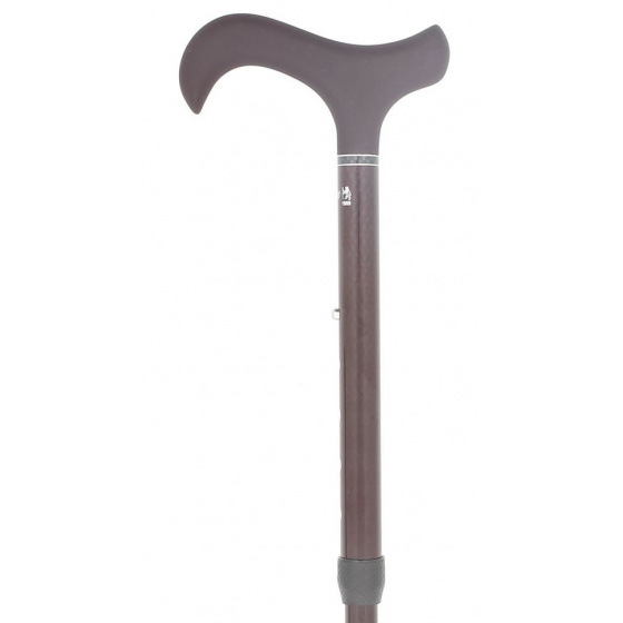 Canne Pliante Réglable En Carbone Bordeaux - Fayet