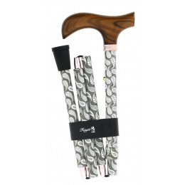 Folding & Adjustable Aluminum Cane - Fayet
