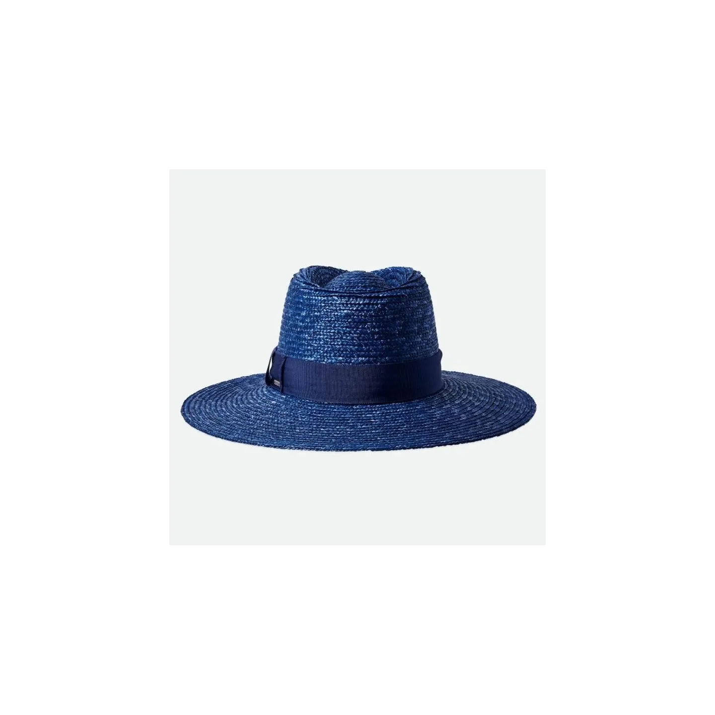 Chapeau Traveller Larges Bords Joanna Paille Naturelle Bleu - Brixton
