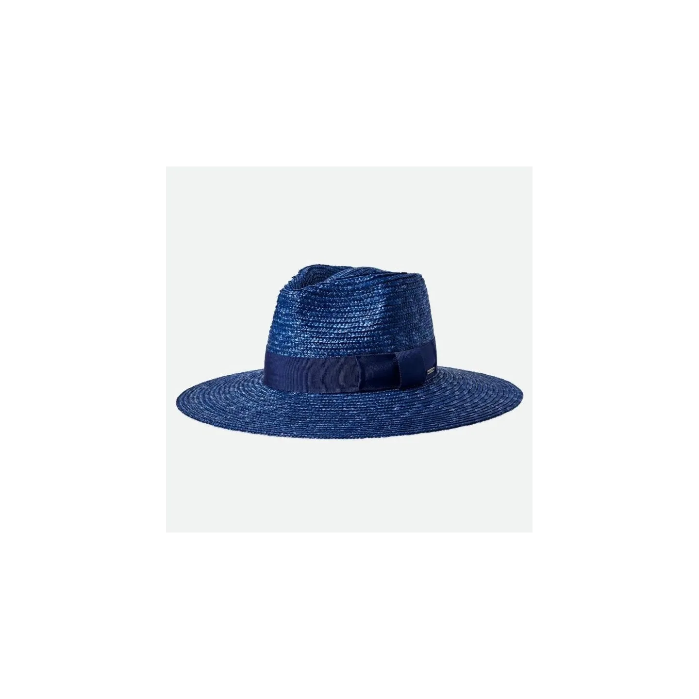 Chapeau Traveller Larges Bords Joanna Paille Naturelle Bleu - Brixton