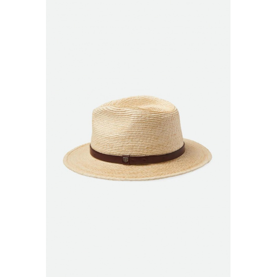 Fedora Messer Natural Straw Hat - Brixton