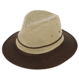 Safari Hat Peaugres Cotton Beige & Brown - Traclet