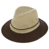 Chapeau Safari Peaugres Coton Beige & Marron - Traclet
