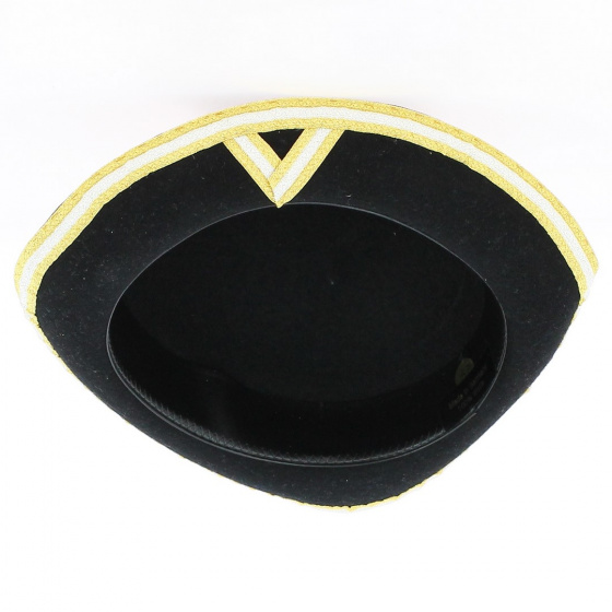 Chapeau Tricornes Lampions Galon type maitre d'équipage de vènerie